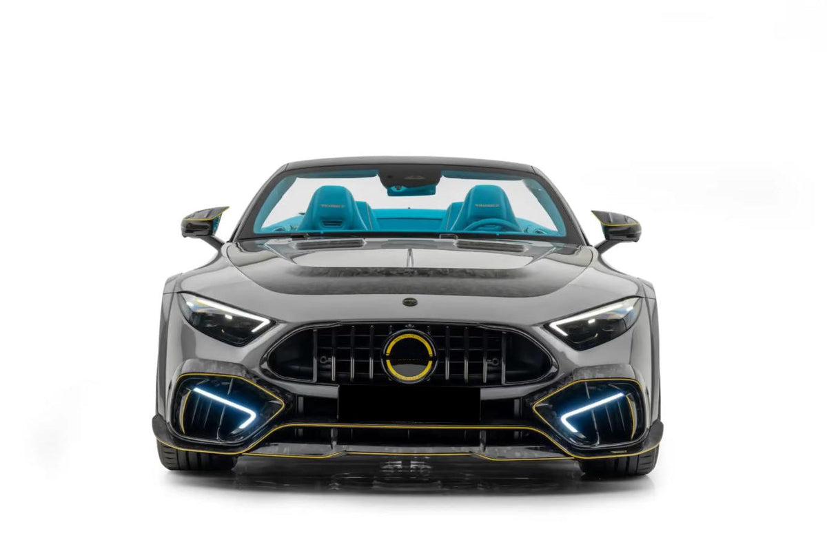 2022-2026 Mercedes Benz R232 Autoclave Carbon Fiber Front Bumper Vent Carbonado (MSY) Fits: SL55 4MATIC, SL63 4MATIC, SL63 SE Performance (DRYCFR232-MIW-MSY-FBVT)