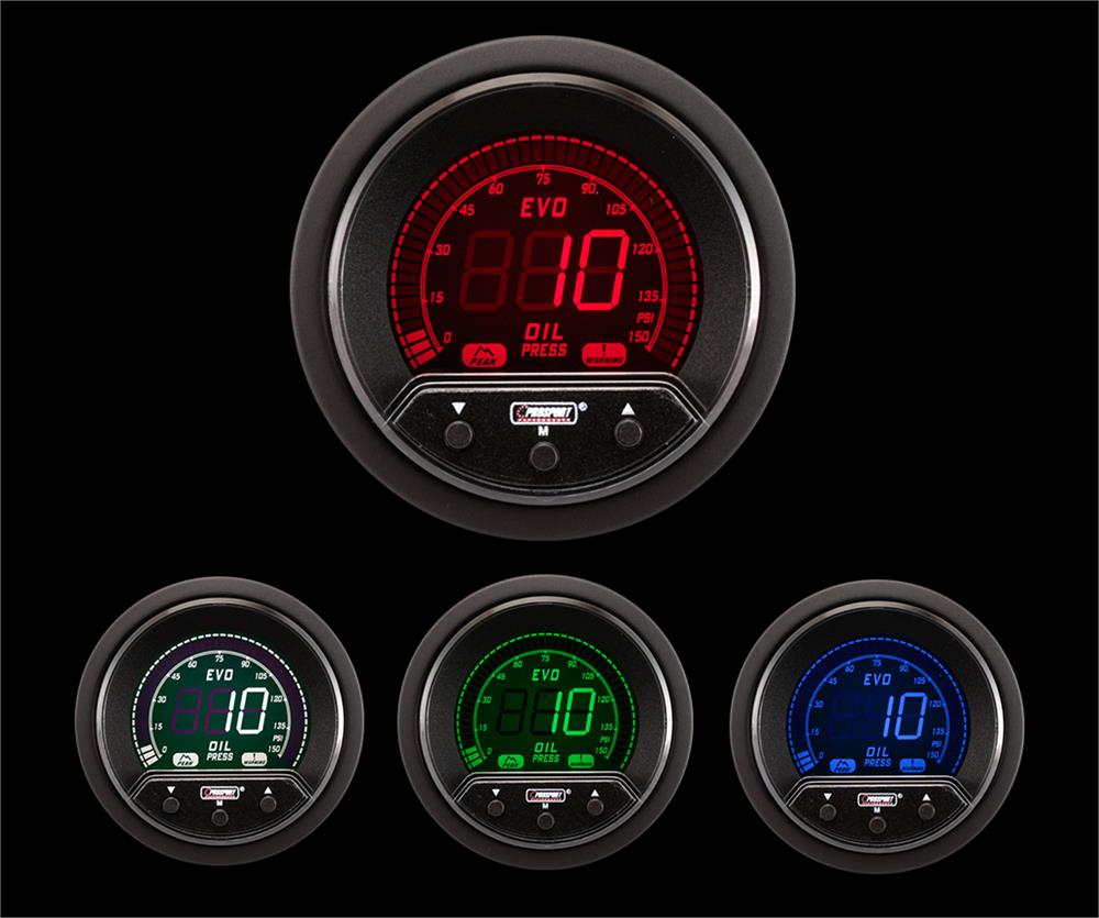 Prosport 2-1/16" Premium Evo Electrical Oil Pressure Gauge