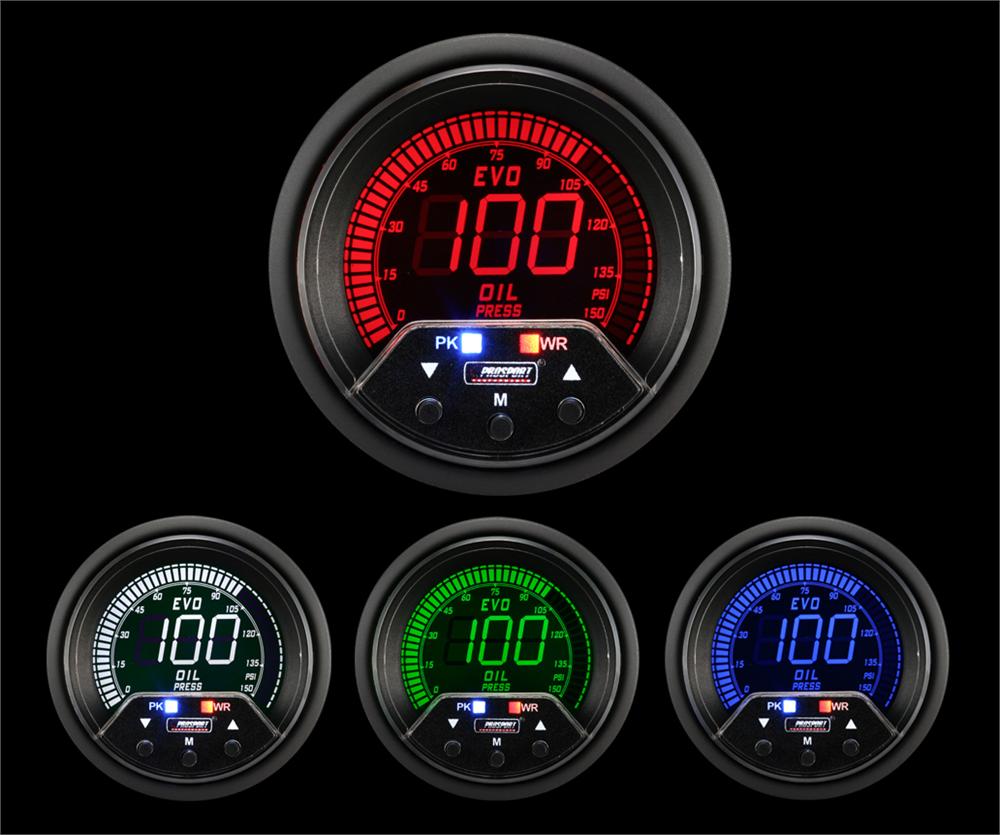 Prosport 2-3/8" Premium Evo Electrical Oil Pressure Gauge