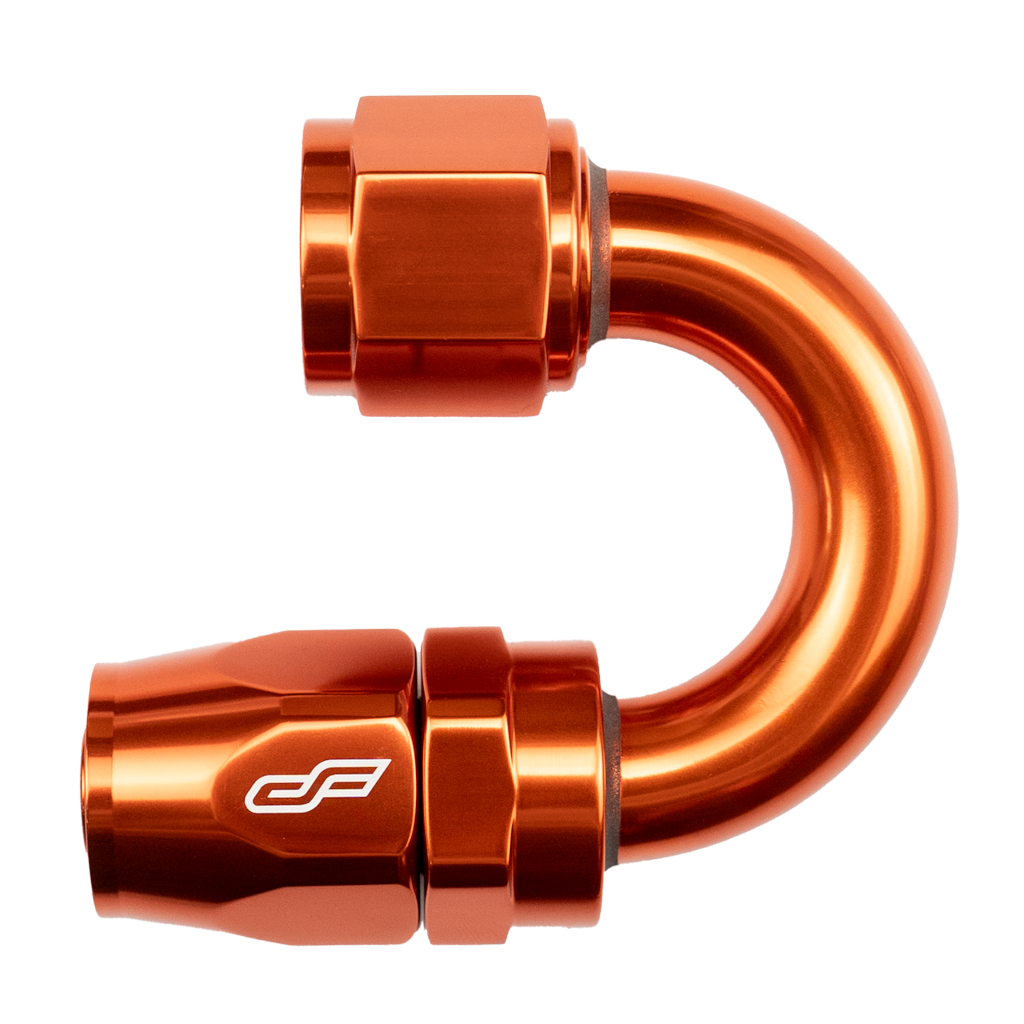 -10 AN 180 Degree Female Aluminum Hose End Fitting