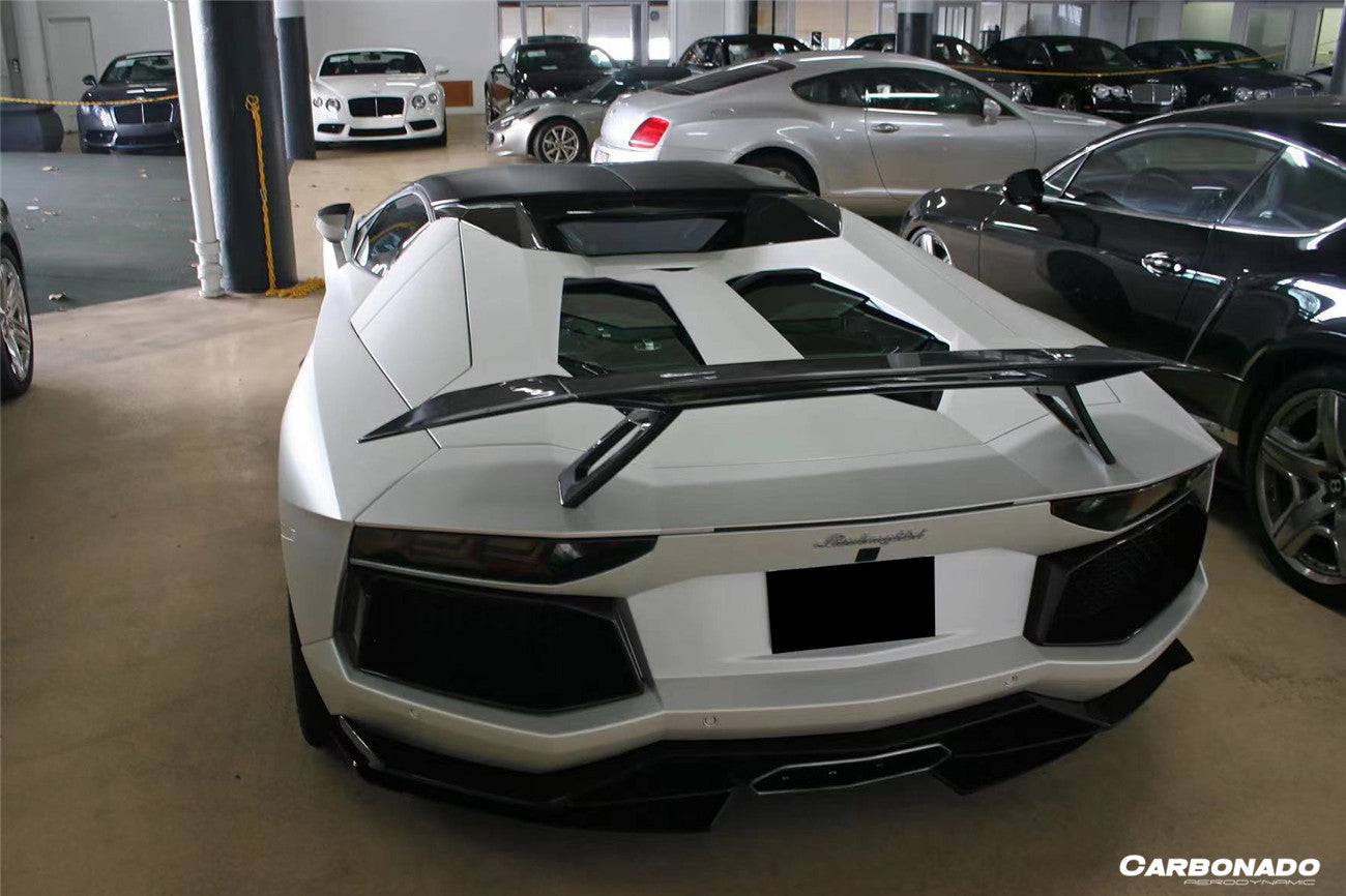 Carbonado OTC Style Trunk Spoiler Wing with Base | 2011-2022 Lamborghini Aventador LP700 LP750 LP740 LP720 LP780 Coupe/Roadster