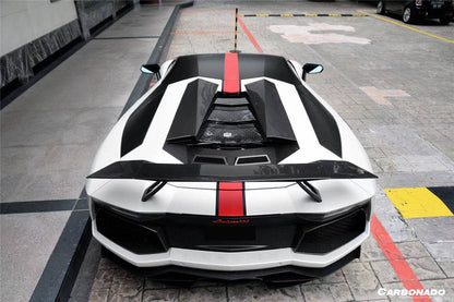 Carbonado OTC Style Trunk Spoiler Wing with Base | 2011-2022 Lamborghini Aventador LP700 LP750 LP740 LP720 LP780 Coupe/Roadster