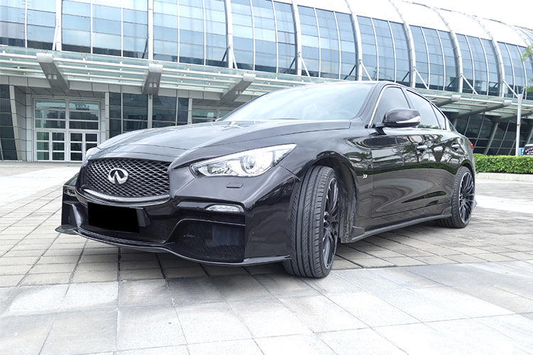 Parachoques delantero estilo EAU ROUGE para Infiniti Q50 Sedán Darwinpro 2014-2022