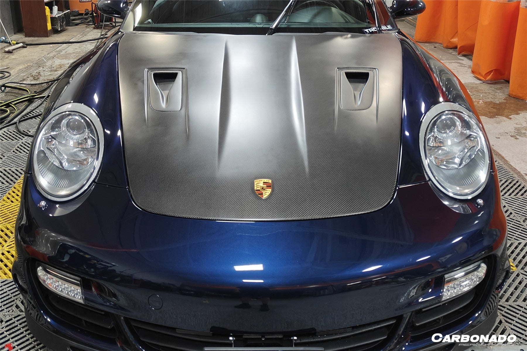 Capó de fibra de carbono estilo Porsche Carrera 911 997 Turbo Cayman Boxster 987 GT2RS (2005-2012)