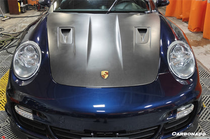 Capó de fibra de carbono estilo Porsche Carrera 911 997 Turbo Cayman Boxster 987 GT2RS (2005-2012)