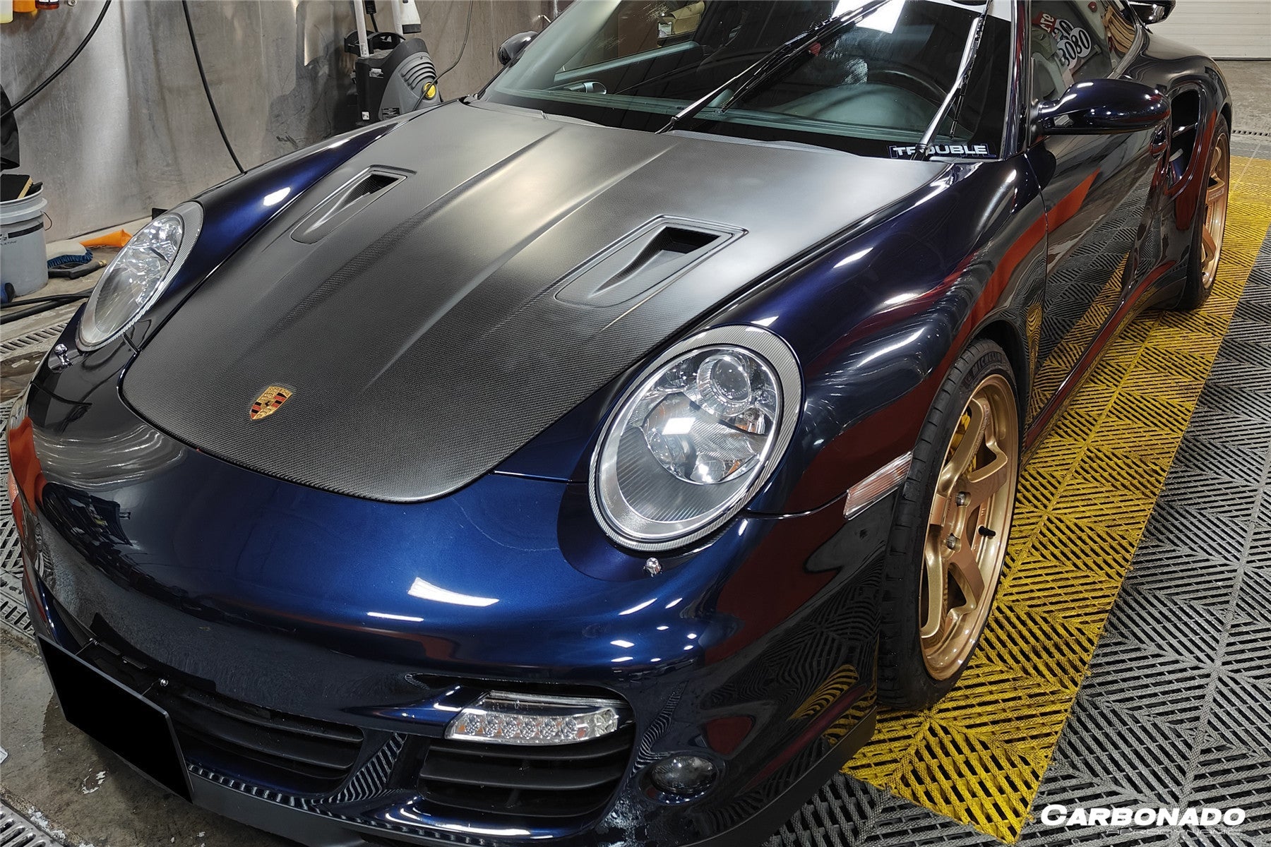 Capó de fibra de carbono estilo Porsche Carrera 911 997 Turbo Cayman Boxster 987 GT2RS (2005-2012)