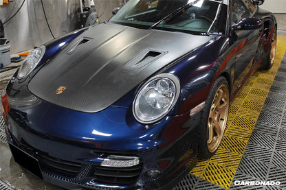 Capó de fibra de carbono estilo Porsche Carrera 911 997 Turbo Cayman Boxster 987 GT2RS (2005-2012)