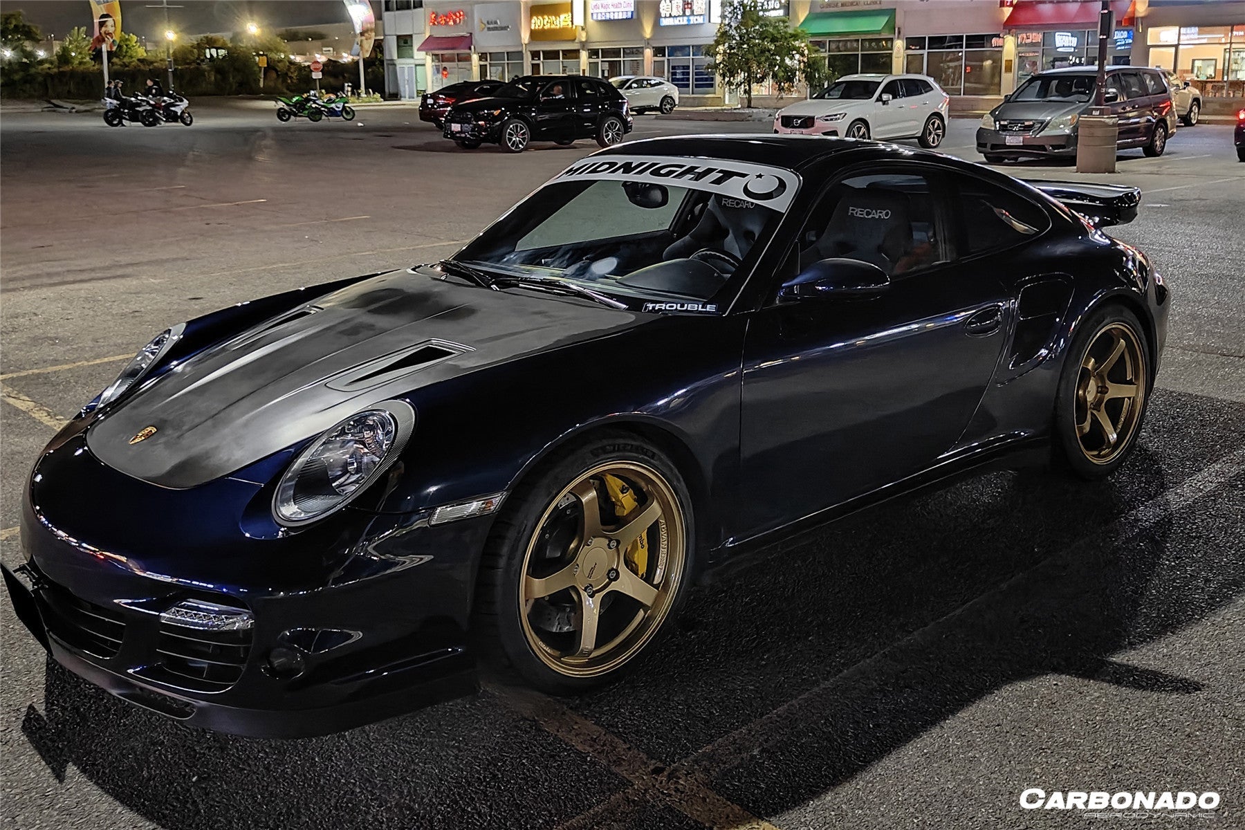 Capó de fibra de carbono estilo Porsche Carrera 911 997 Turbo Cayman Boxster 987 GT2RS (2005-2012)