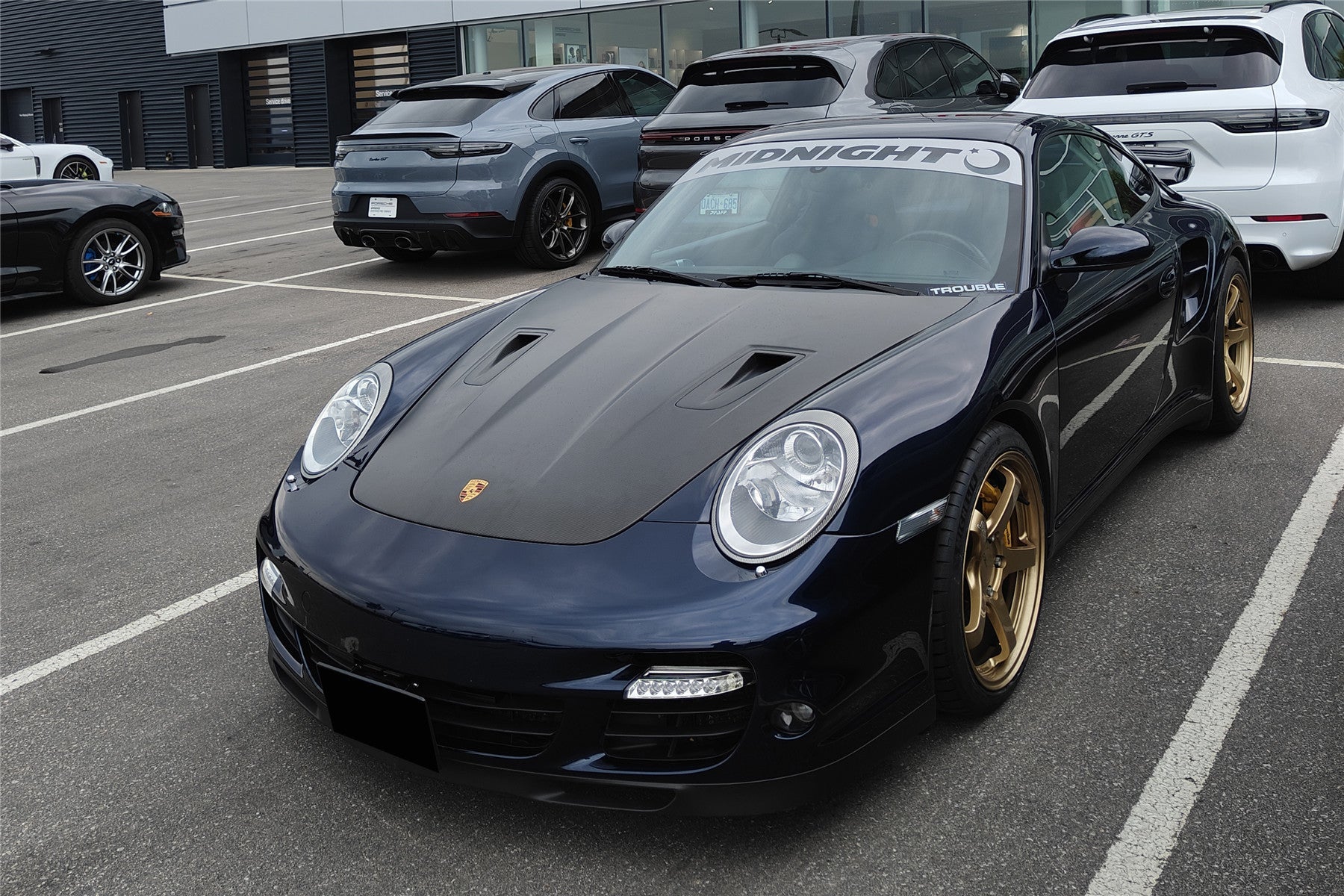 DarwinPRO 2005-2012 Porsche 911 997 Carrera &amp; S &amp; 4S &amp; Turbo &amp; 06-12 Cayman 987 GT2RS Style Hood