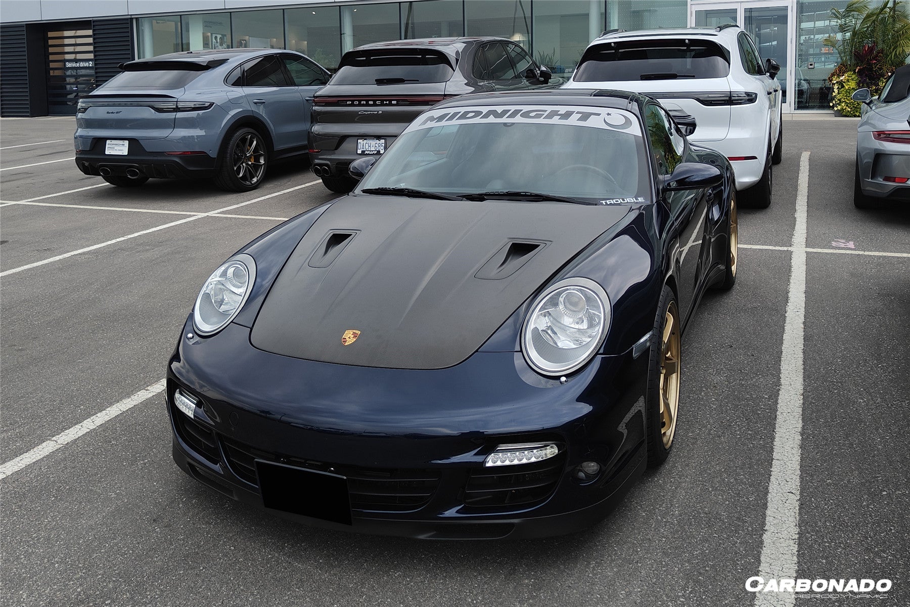 Capó de fibra de carbono estilo Porsche Carrera 911 997 Turbo Cayman Boxster 987 GT2RS (2005-2012)