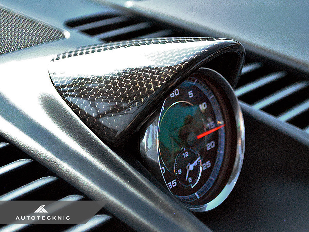 Tapa del ojo del cronógrafo de fibra de carbono AutoTecknic - Porsche Carrera 991