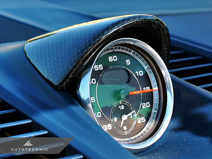 Tapa del ojo del cronógrafo de fibra de carbono AutoTecknic - Porsche Carrera 991