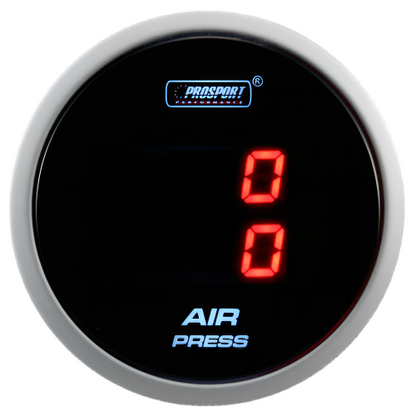 Prosport 2-1/16" Digital Dual Air Pressure Gauge - LCD Display