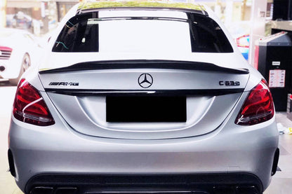 Alerón de maletero estilo PS para Mercedes Benz Clase C W205 Sedán Carbonado 2015-2021