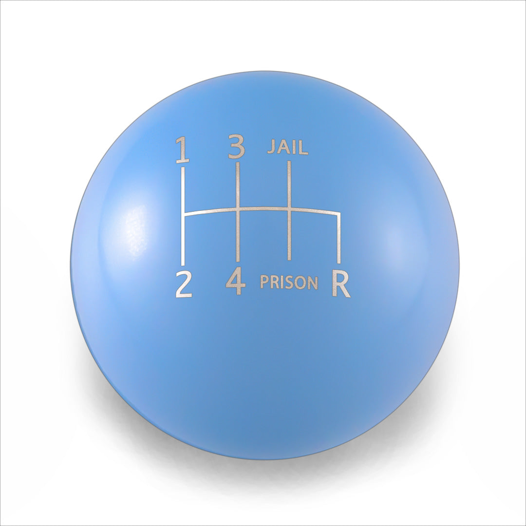 Billetworkz Weighted Shift Knob - 6 Speed Jail-Prison Engraving - Subaru WRX 2015-2025