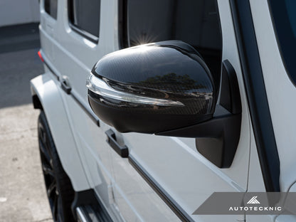 AutoTecknic Replacement Dry Carbon Mirror Covers - Mercedes-Benz X167 GLS
