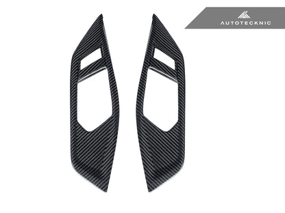 AutoTecknic Dry Carbon Interior Door Handle Trim Set - G22 4-Series
