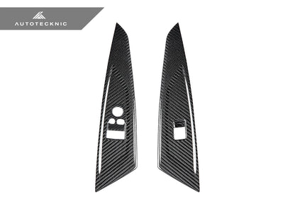 AutoTecknic Dry Carbon Window Switch Panel Trim Set - G22 4-Series