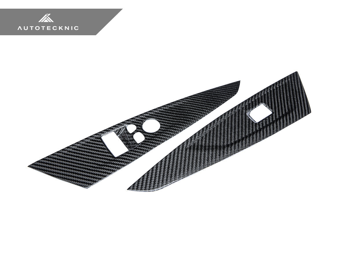 AutoTecknic Dry Carbon Window Switch Panel Trim Set - G22 4-Series