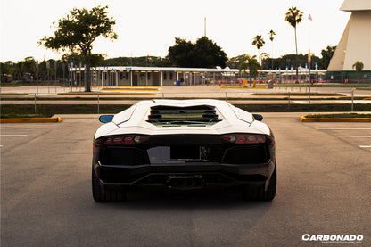 Faldón trasero de fibra de carbono estilo DM para Lamborghini Aventador LP700 Coupé Roadster Carbonado 2011-2016