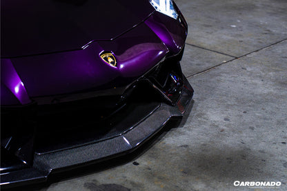 Carbonado 2011-2016 Lamborghini Aventador LP700 Coupe  Roadster DM Style Carbon Fiber Front Lip