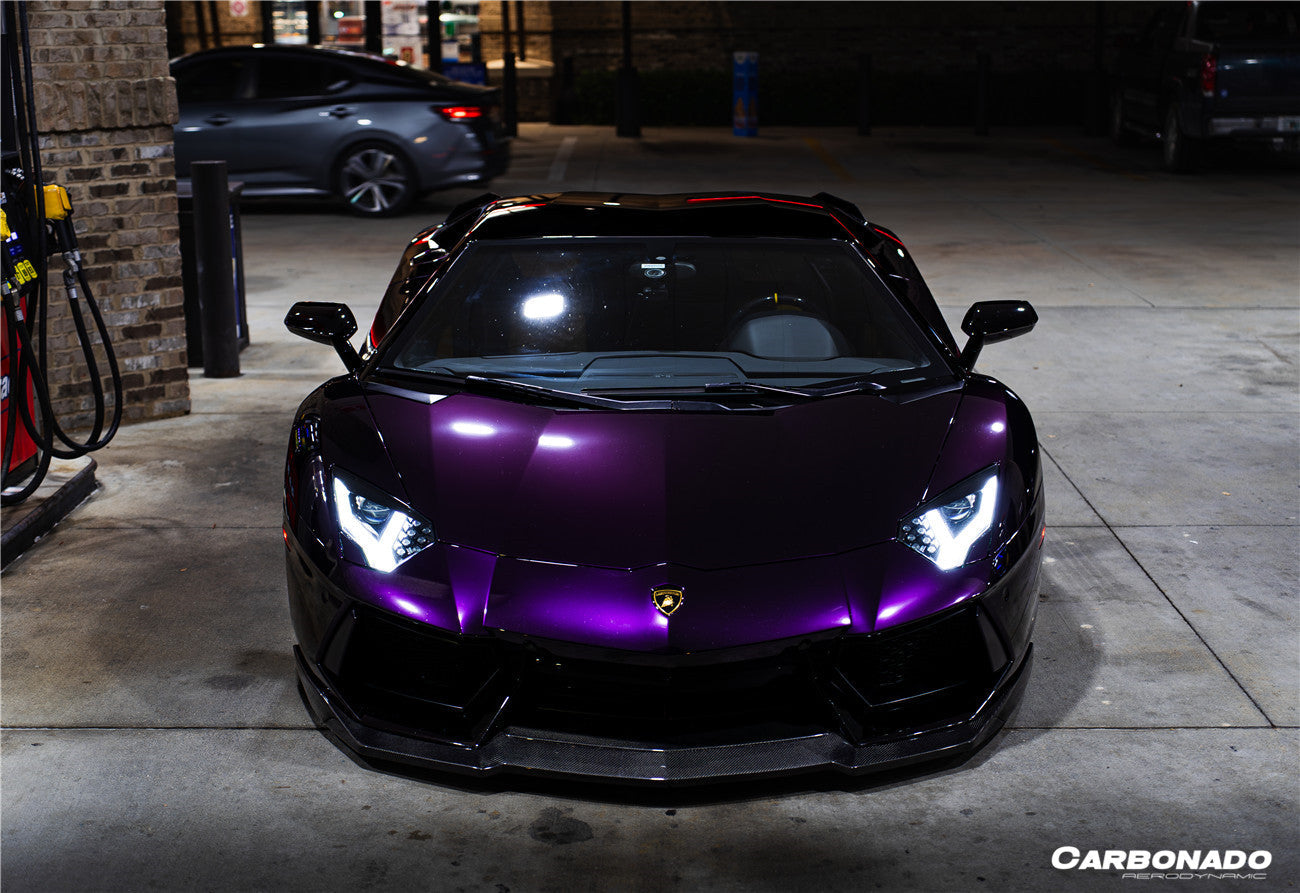 Carbonado 2011-2016 Lamborghini Aventador LP700 Coupe  Roadster DM Style Carbon Fiber Front Lip