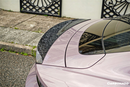 Alerón de maletero de fibra de carbono seco estilo Porsche Taycan 4 4S GTS TURBO OD 2019-2023