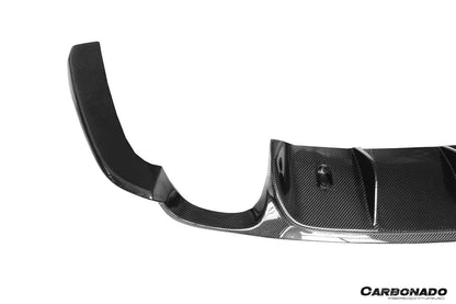 Carbonado 2012-2015 Porsche 911 991.1 Carrera S 2C GT3V Style  Rear Bumper With Diffuser (For Quad-Exhaust)