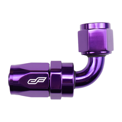 -8 AN 90 Degree Female Aluminum Hose End Fitting