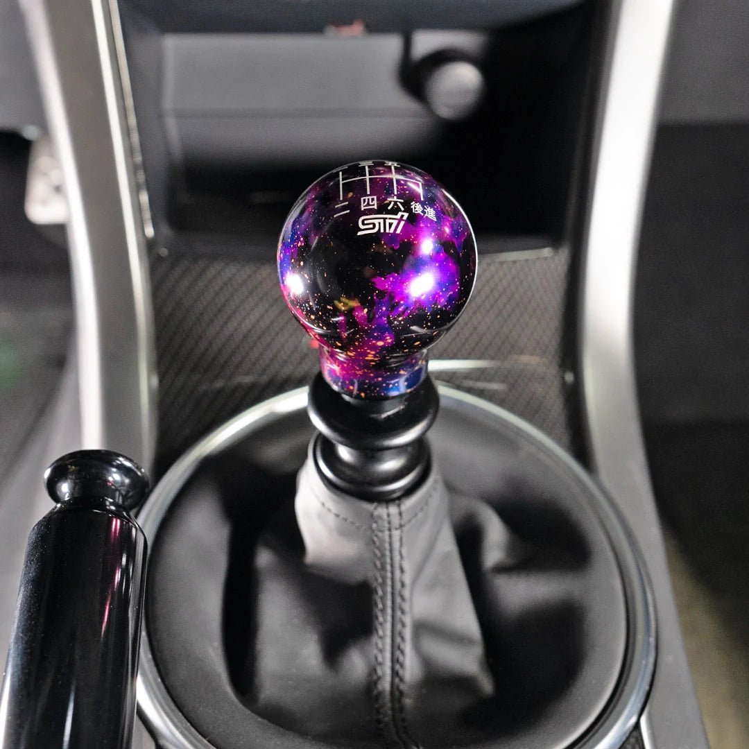 Billetworkz Cosmic Space Shift Knob - 6 Speed STI Japanese Engraving - Subaru STI - 22
