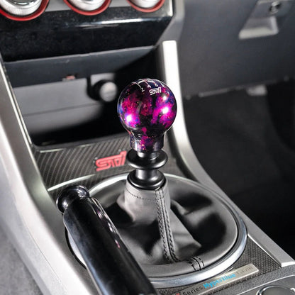 Billetworkz Cosmic Space Shift Knob - 6 Speed STI Standard Engraving - Subaru STI - 2