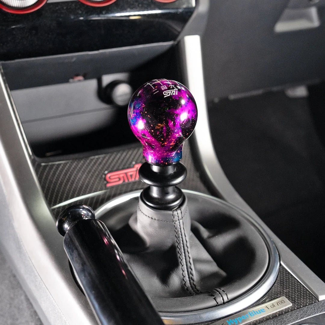 Billetworkz Cosmic Space Shift Knob - 6 Speed STI Japanese Engraving - Subaru STI - 23
