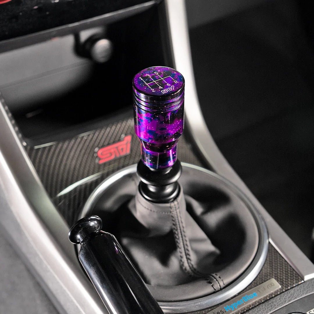 Billetworkz Cosmic Space Shift Knob - 6 Speed STI Standard Engraving - Subaru STI - 5