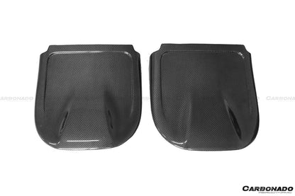 Carbonado 2014-2017 Infiniti Q50 Sedan OEM Style Dry Carbon Fiber Seat back Replacement