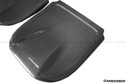 Carbonado 2014-2017 Infiniti Q50 Sedan OEM Style Dry Carbon Fiber Seat back Replacement