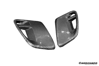 Carbonado 2020-2024 Porsche 911 992.1 Turbo S And Turbo S Cabriolet 9D Style Autoclave Carbon Fiber Quarter Panel Side Scoops