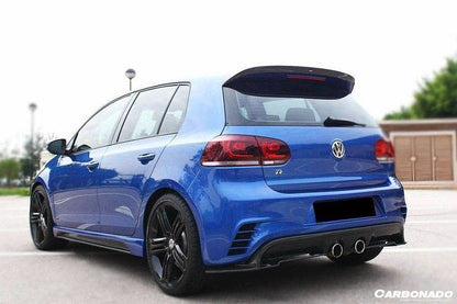 Carbonado 2010-2013 Volkswagen Golf 6 R20 GTI Rz Style Rear Bmper (Mid Exhaust)