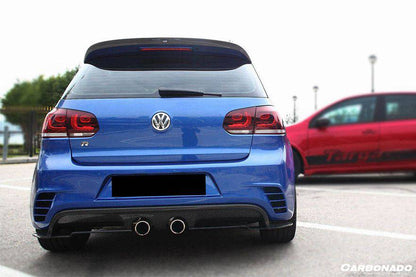 Carbonado 2010-2013 Volkswagen Golf 6 R20 GTI Rz Style Rear Bmper (Mid Exhaust)