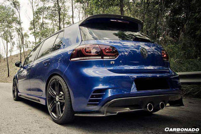 Carbonado 2010-2013 Volkswagen Golf 6 R20 GTI Rz Style Rear Bmper (Mid Exhaust)