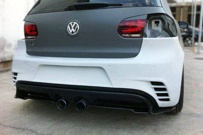 Carbonado 2010-2013 Volkswagen Golf 6 R20 GTI Rz Style Rear Bmper (Mid Exhaust)
