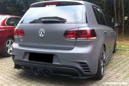 Carbonado 2010-2013 Volkswagen Golf 6 R20 GTI Rz Style Rear Bmper (Mid Exhaust)