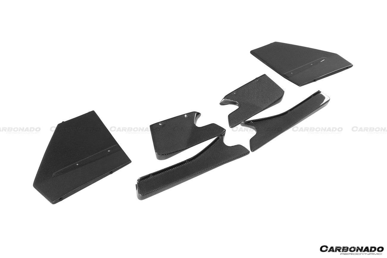 Carbonado 2011-2016 Lamborghini Aventador LP700 Coupe  Roadster L Style Carbon Fiber Rear Diffuser Under Canards