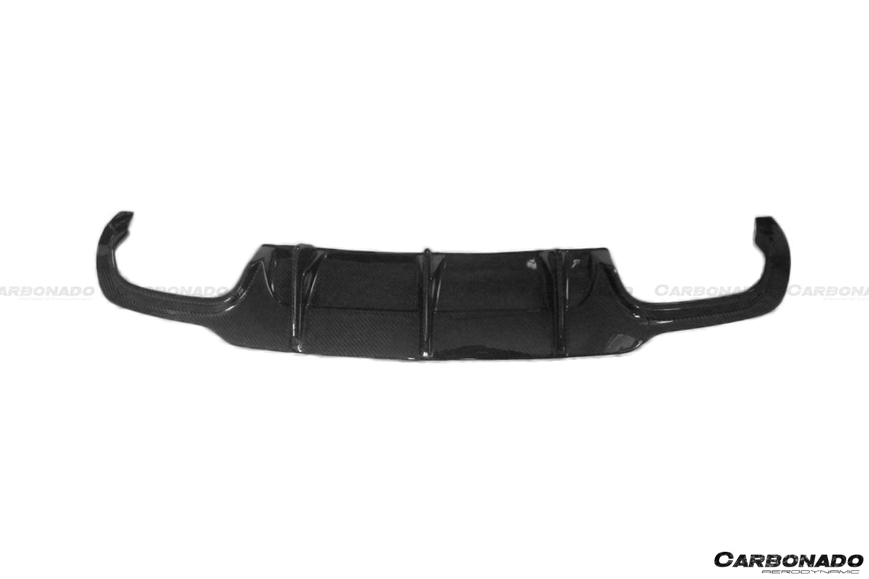 Carbonado 2012-2014 Mercedes Benz W204 C Class C63 AMG Carbon Fiber Rear Lip Diffuser