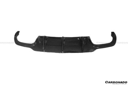 Carbonado 2012-2014 Mercedes Benz W204 C Class C63 AMG Carbon Fiber Rear Lip Diffuser