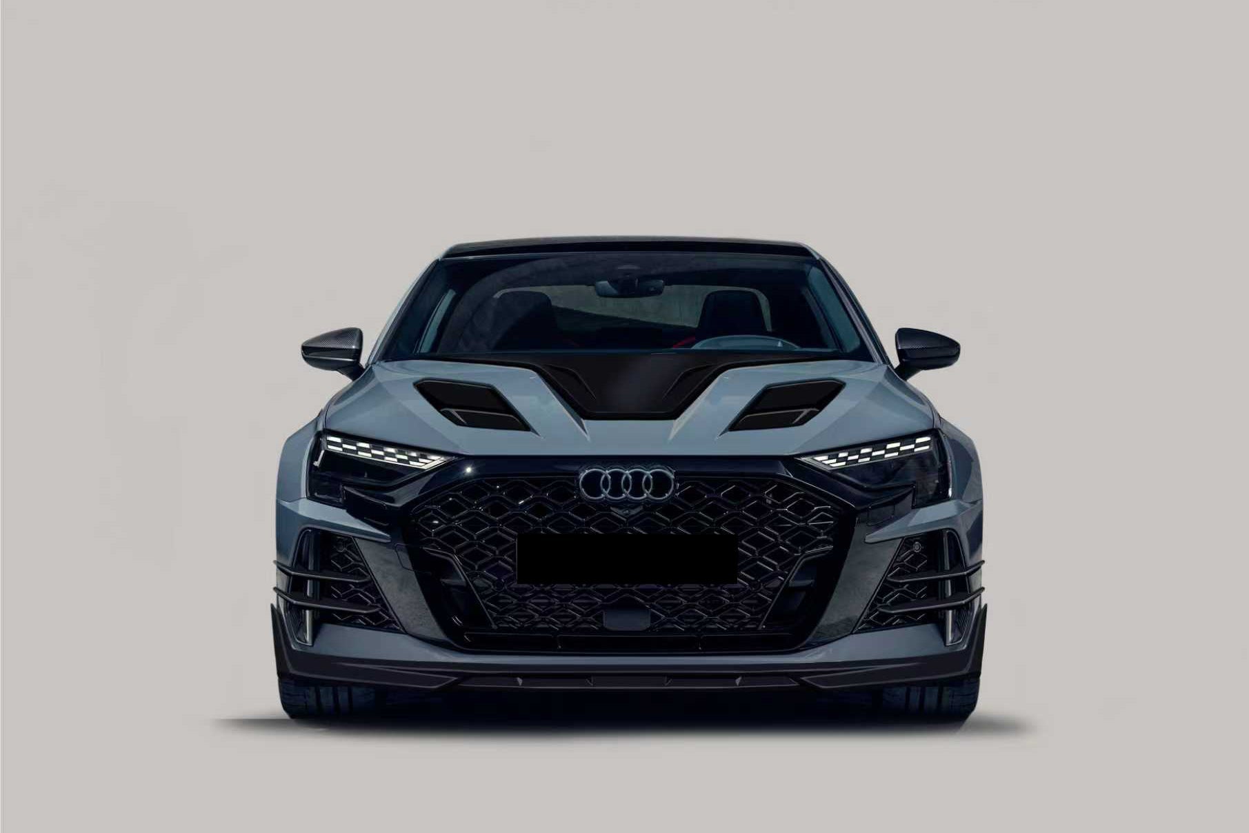 Borde delantero de fibra de carbono autoclave estilo Audi RS3 8Y.5 Sedán y Sportback Carbonado 2025-UP AD