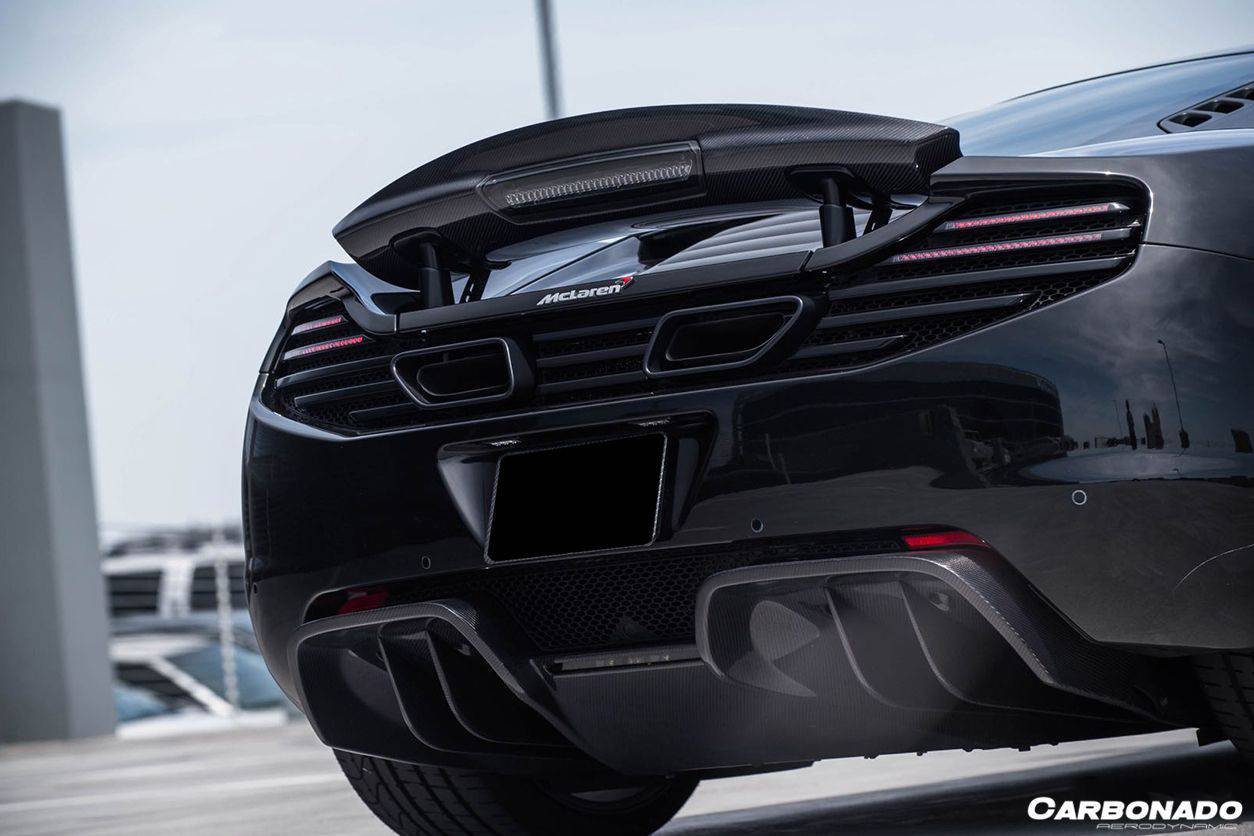 Difusor trasero de fibra de carbono estilo DPR para McLaren MP4 12C 650S Carbonado 2011-2017