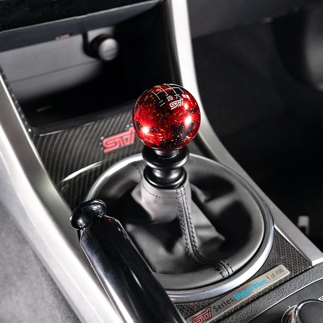 Billetworkz Cosmic Space Shift Knob - 6 Speed STI Japanese Engraving - Subaru STI - 13