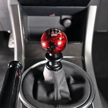 Billetworkz Cosmic Space Shift Knob - 6 Speed STI Japanese Engraving - Subaru STI - 12