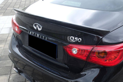 Alerón de maletero de fibra de carbono estilo SN para Infiniti Q50 Sedán 2014-2024
