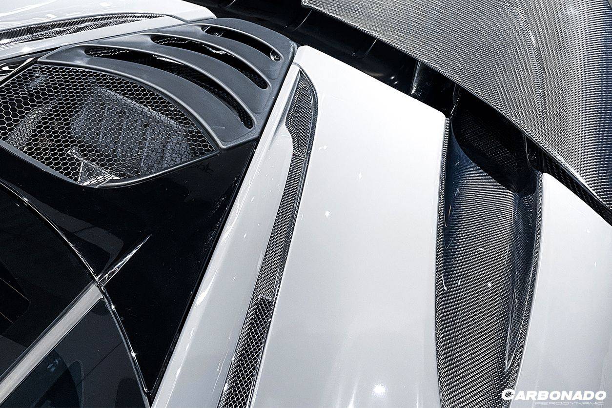 Carbonado 2017-2022 McLaren 720S Coupe Only Carbon Fiber Engine Hood Side Air Intake Vents 6pcs （Dont Fit Spyder）